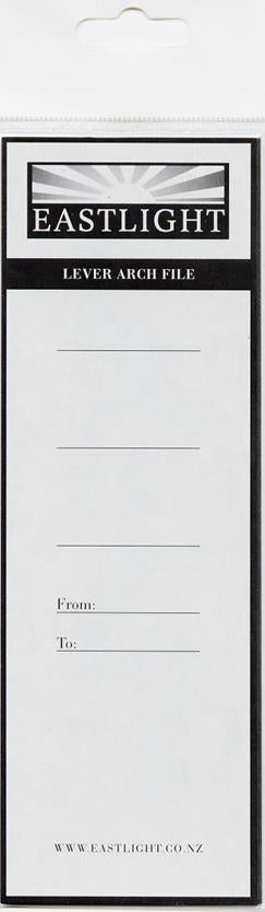 Eastlight Lever Arch Spine Labels Pack 10