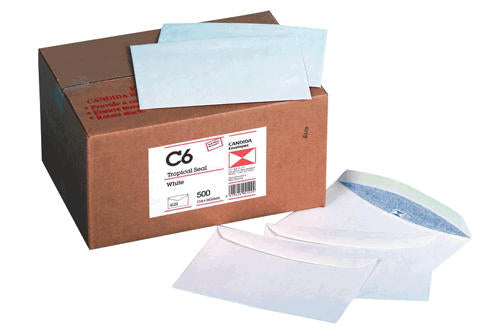 Candida Banker Envelope Tropical Seal C6 4122 114mm x 162mm White Box of 500