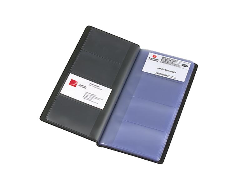 Marbig PVC 96Pk Business Card Holder Black