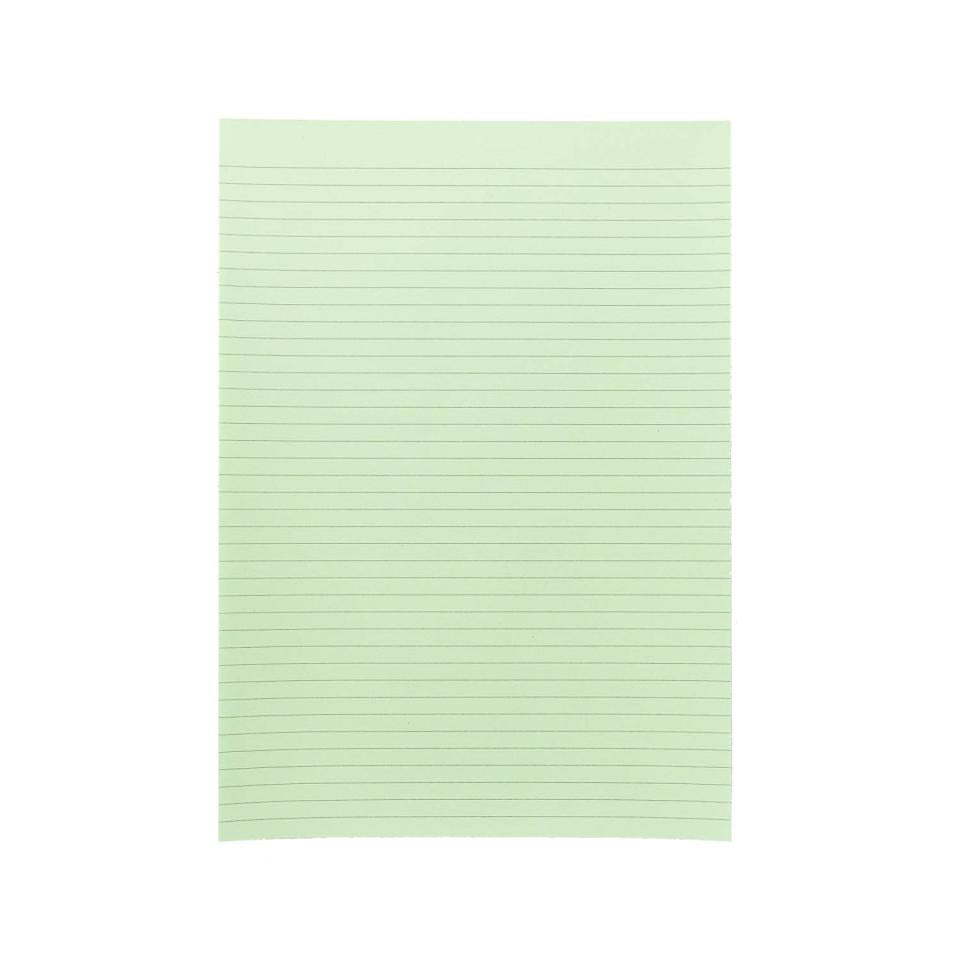 NXP Topless Writing Pad A4 Ruled Green 70gsm