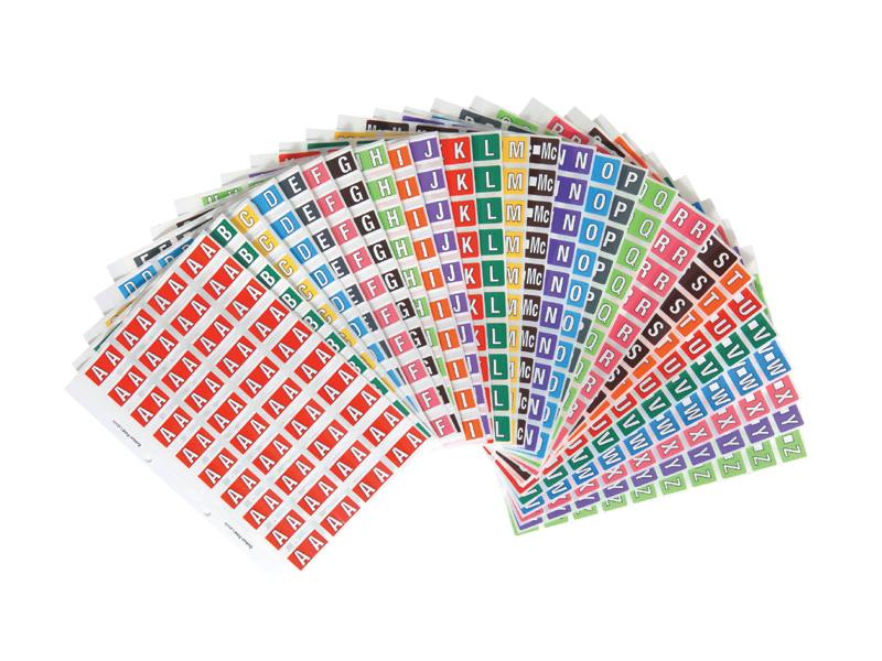 Filecorp Colour Find Alpha Labels, Full Set Letters A-Z