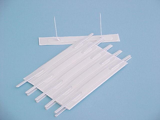 Filecorp 200mm 2 Hole Self Adhesive Clip / Fastener, Pack of 100