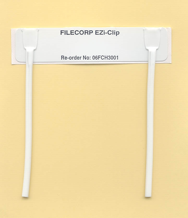 Filecorp E Zi 3 Part Clip – Adhesive Base Part Only, Pack of 100