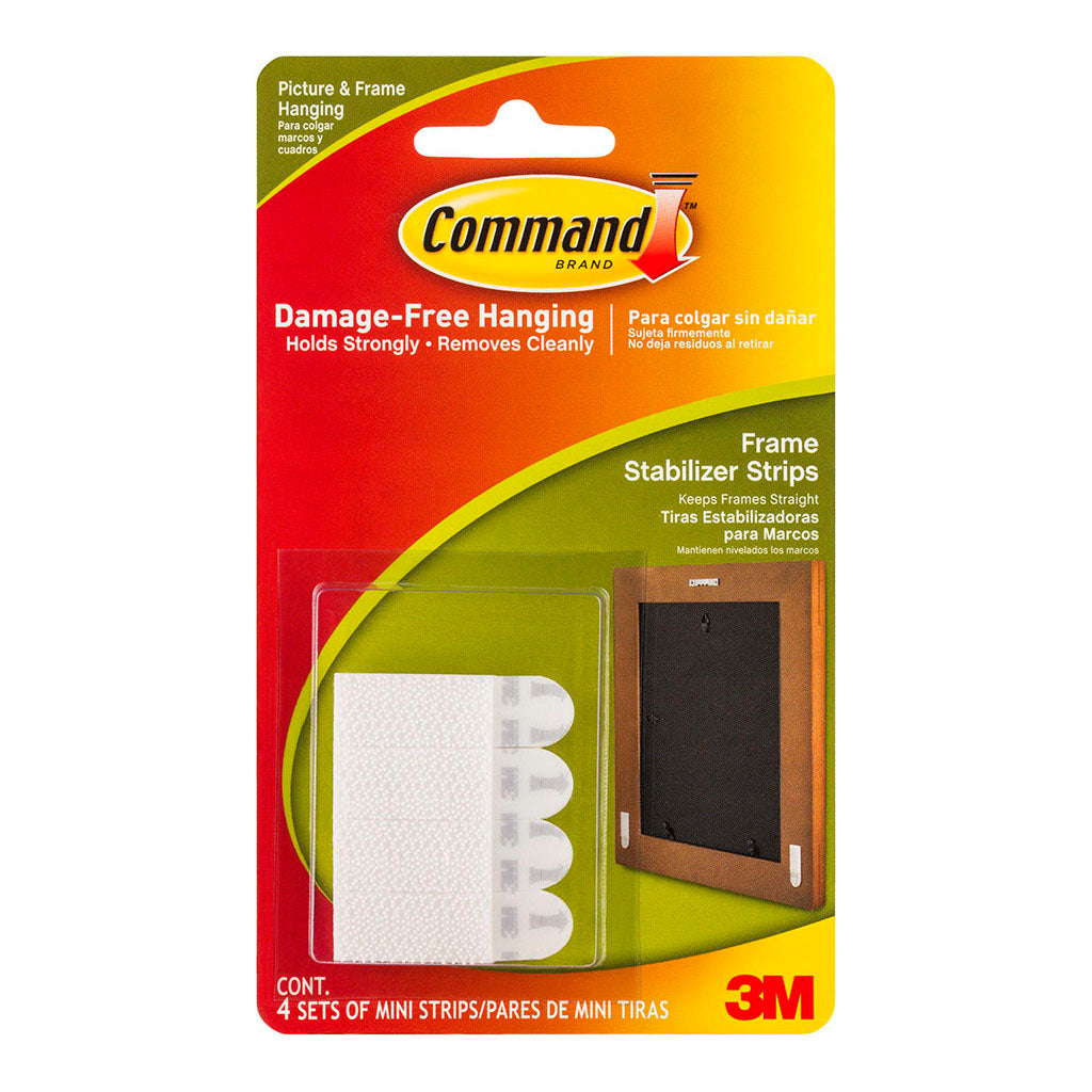 Command Strips Frame Stabiliser 17208ES Medium White Pk/4 Pairs