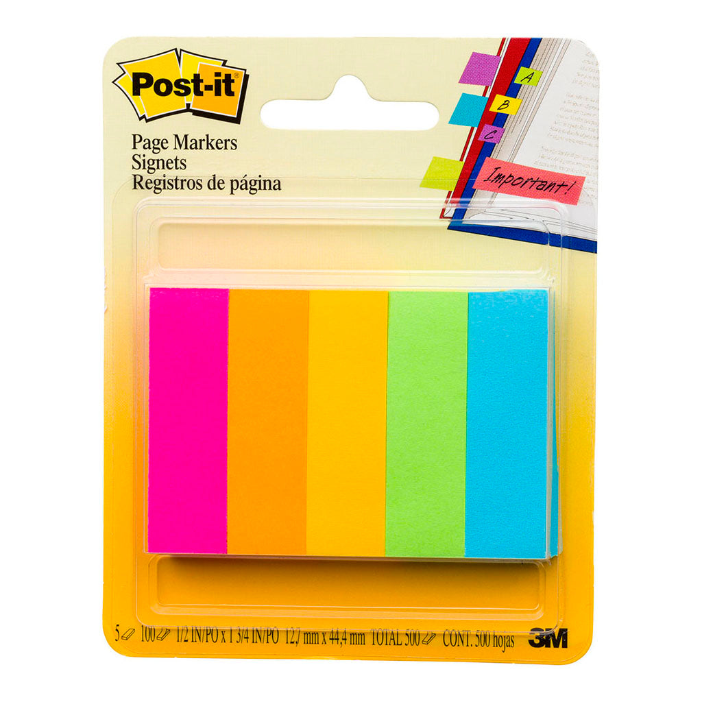 Post-it Page Markers 670-5AN 13x50mm Cape Town, Pack of 5