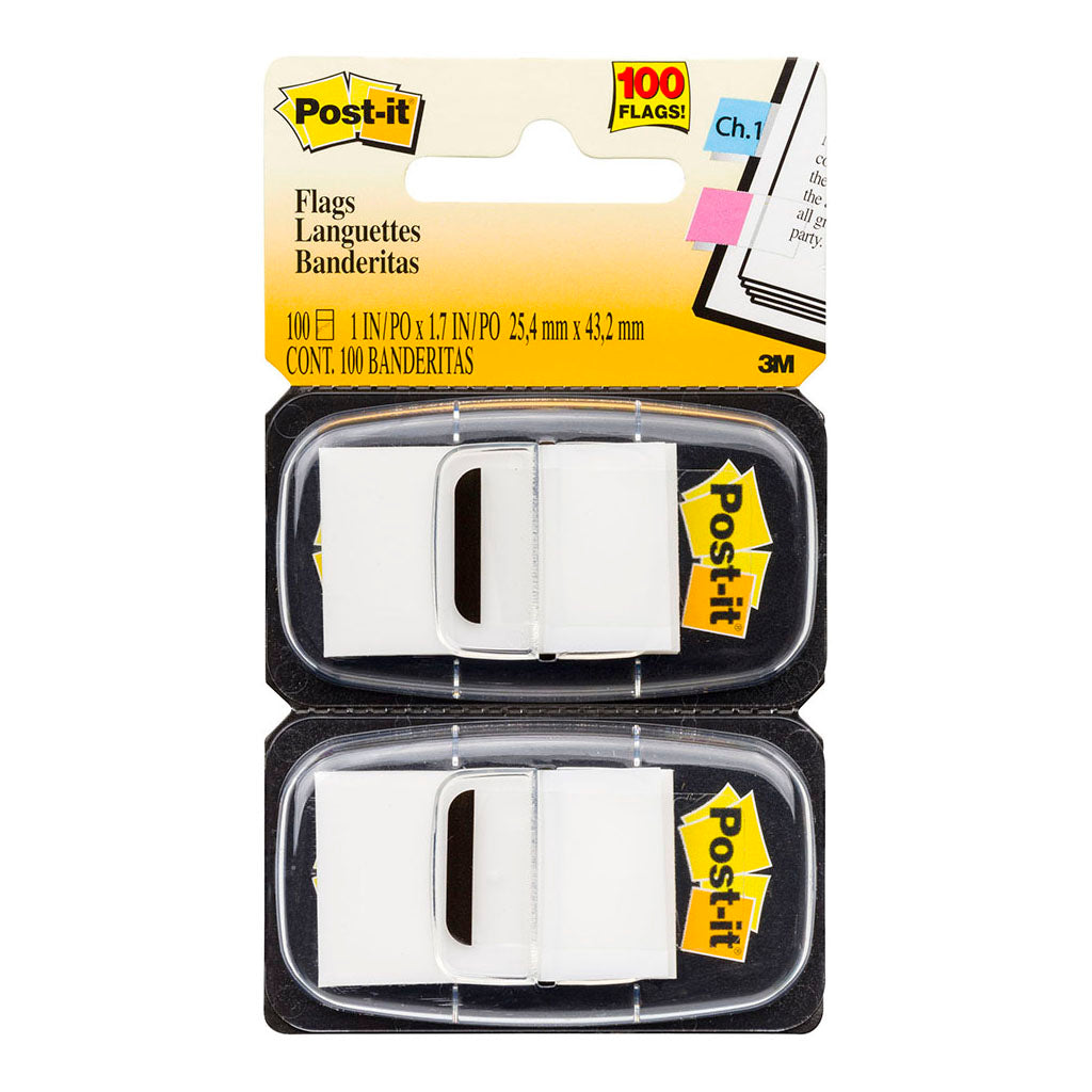 Post-It Flags 25x43mm White, Pack of 2