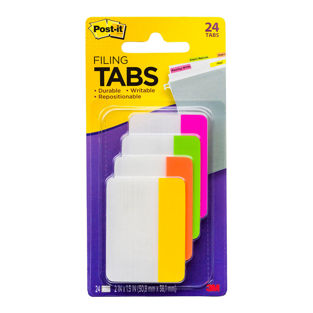 Post-it Filing Tab 686-PLOY 50x38mm Bright, Pack of 4