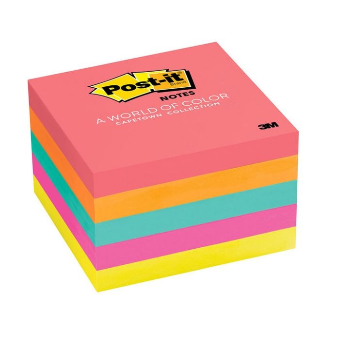 Post-it Notes 654-5PK 76x76mm Cape Town Pack of 5
