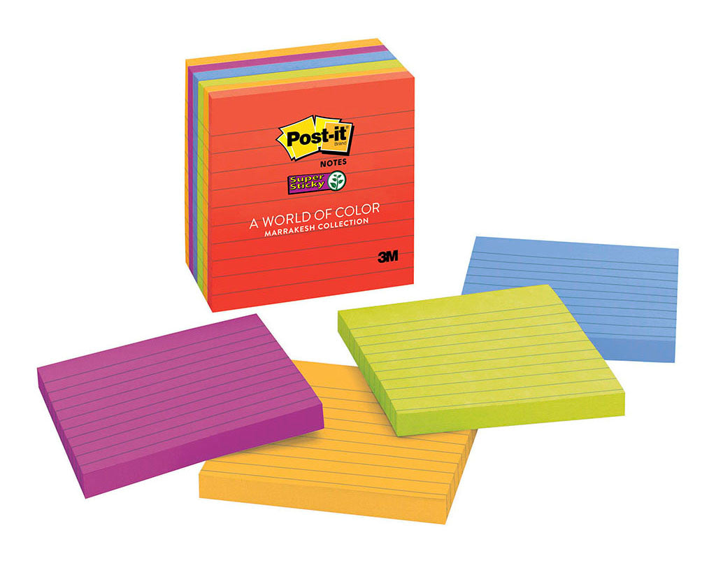 Post-it Super Sticky Notes 675-6SSAN 101x101mm Marrakesh, Pack of 6