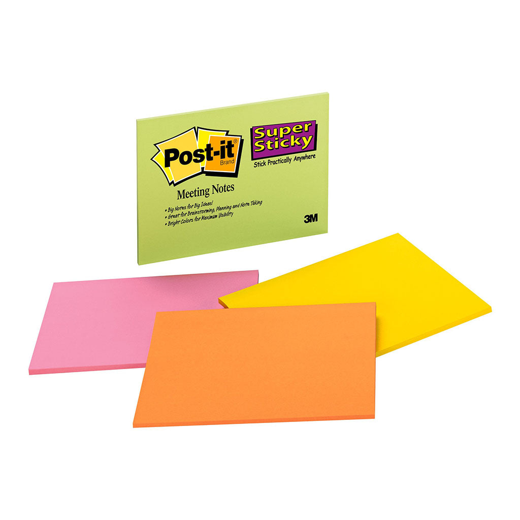Post-it Super Sticky Lined Notes 660-SS 101mm x 152mm, 90 Sheet Pad