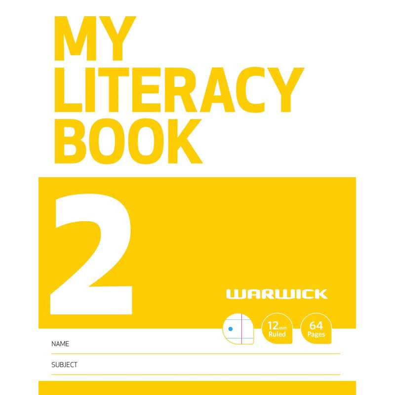 Warwick FSC Mix 70% My Literacy Book 2 12mm Ruled 64 Page