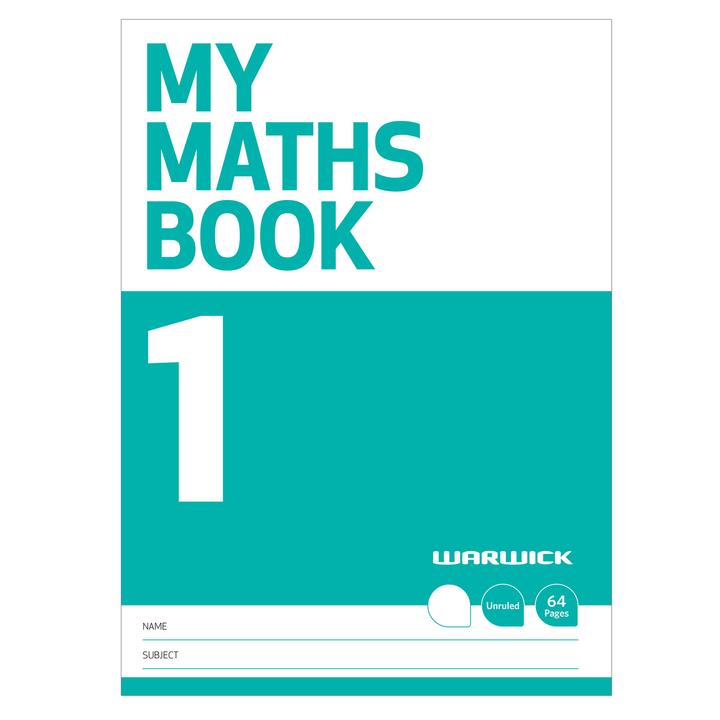 Warwick FSC Mix 70% My Maths Book 1 Unruled 64 Page