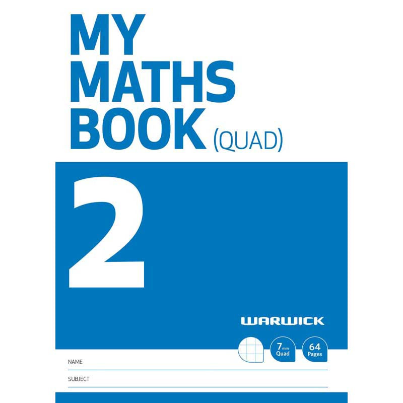 Warwick FSC Mix 70% My Maths Book 2 7mm Quad 64 Page