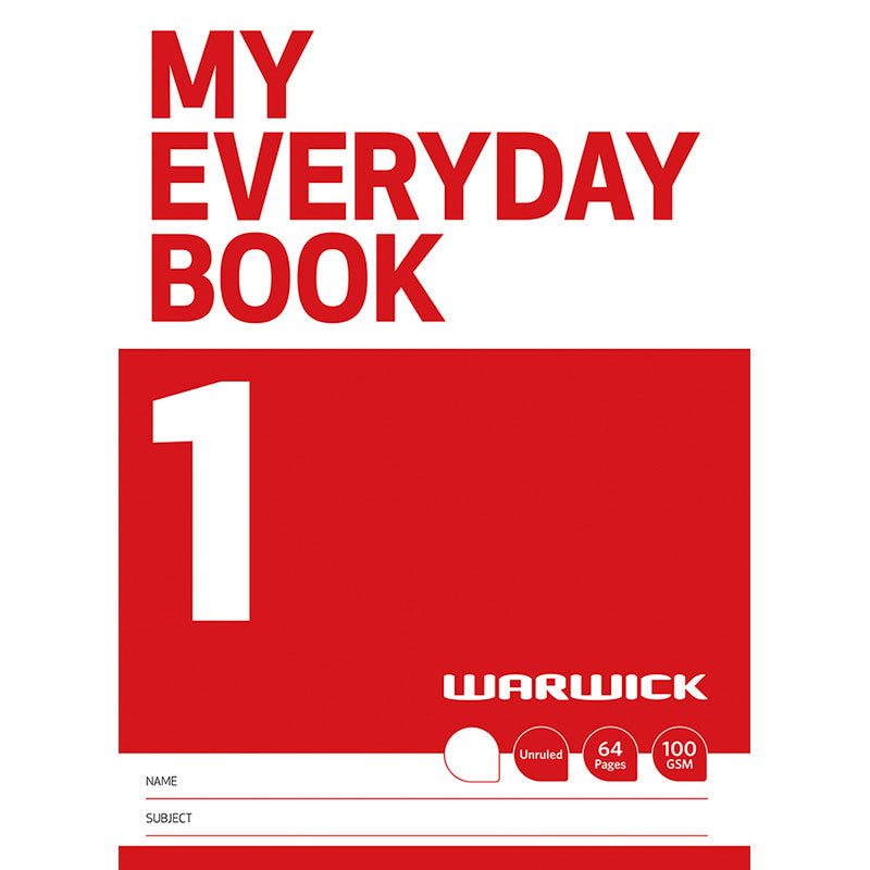 Warwick FSC Mix 70% My Everyday Book 1 Unruled 64 Page