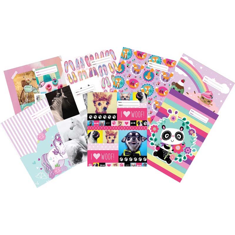 Spencil Bookcover A4 Girls Assorted