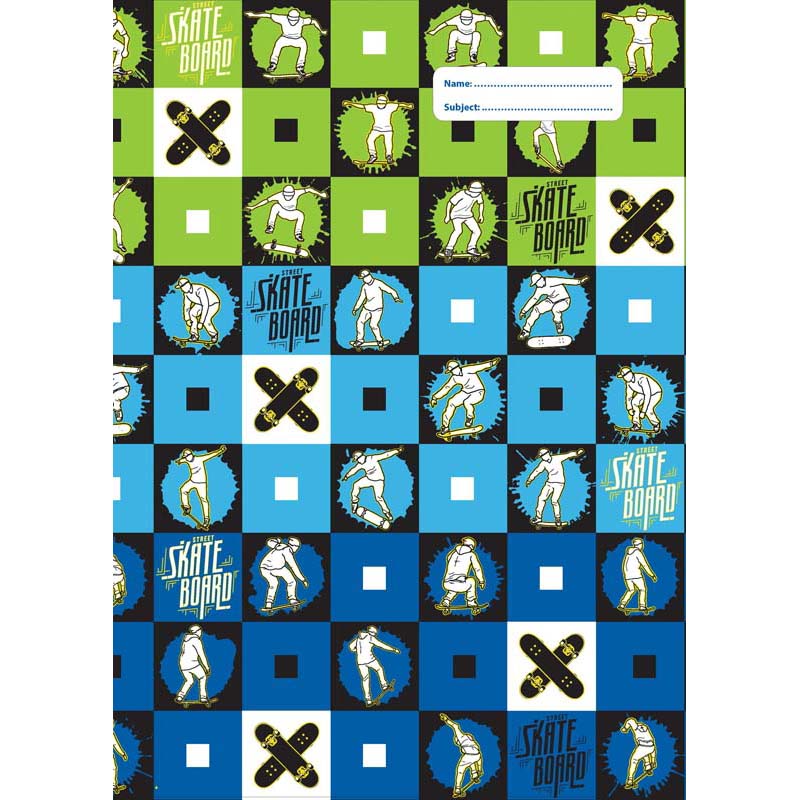 Spencil Skate Paint Book Cover Scrapbook Pack 3 Assorted