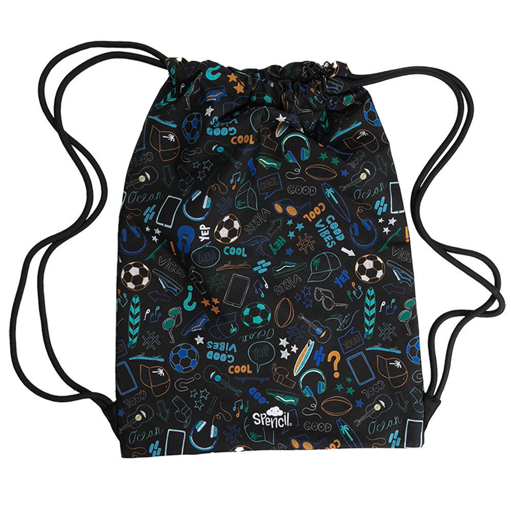 Spencil Good Vibes Sports Drawstring Bag 500 X 370mm
