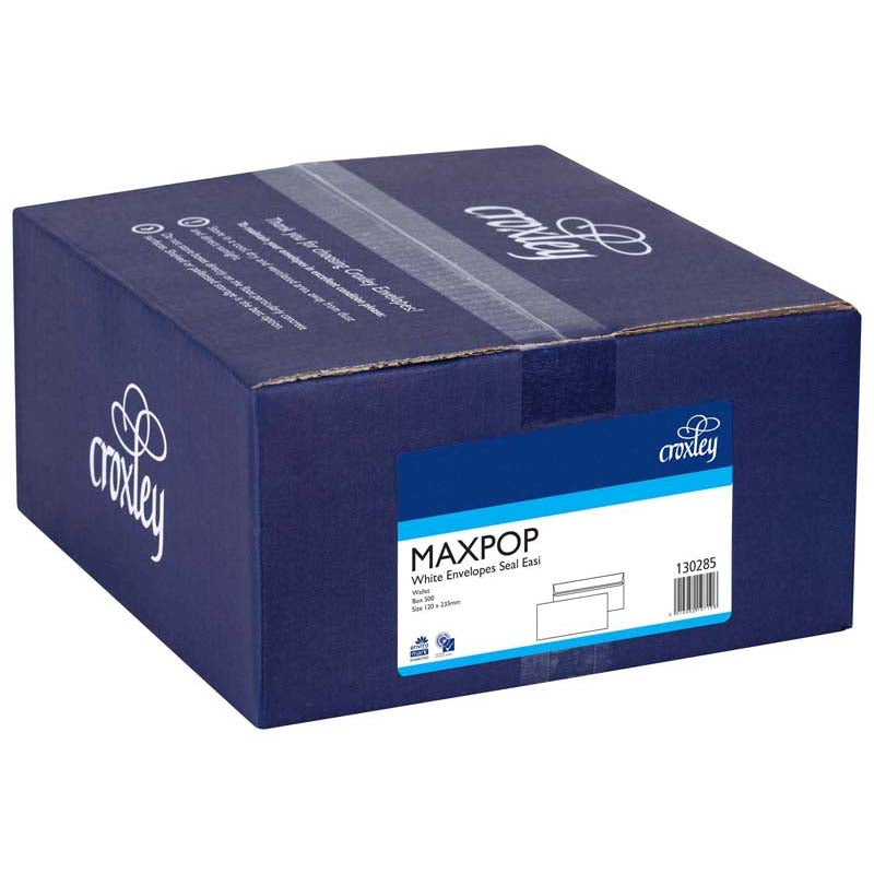 Croxley Envelope Maxpop Seal Easi Box 500 dim: 120mm x 235mm (OBSOLETE ORDER OUR SKU # 00004707)