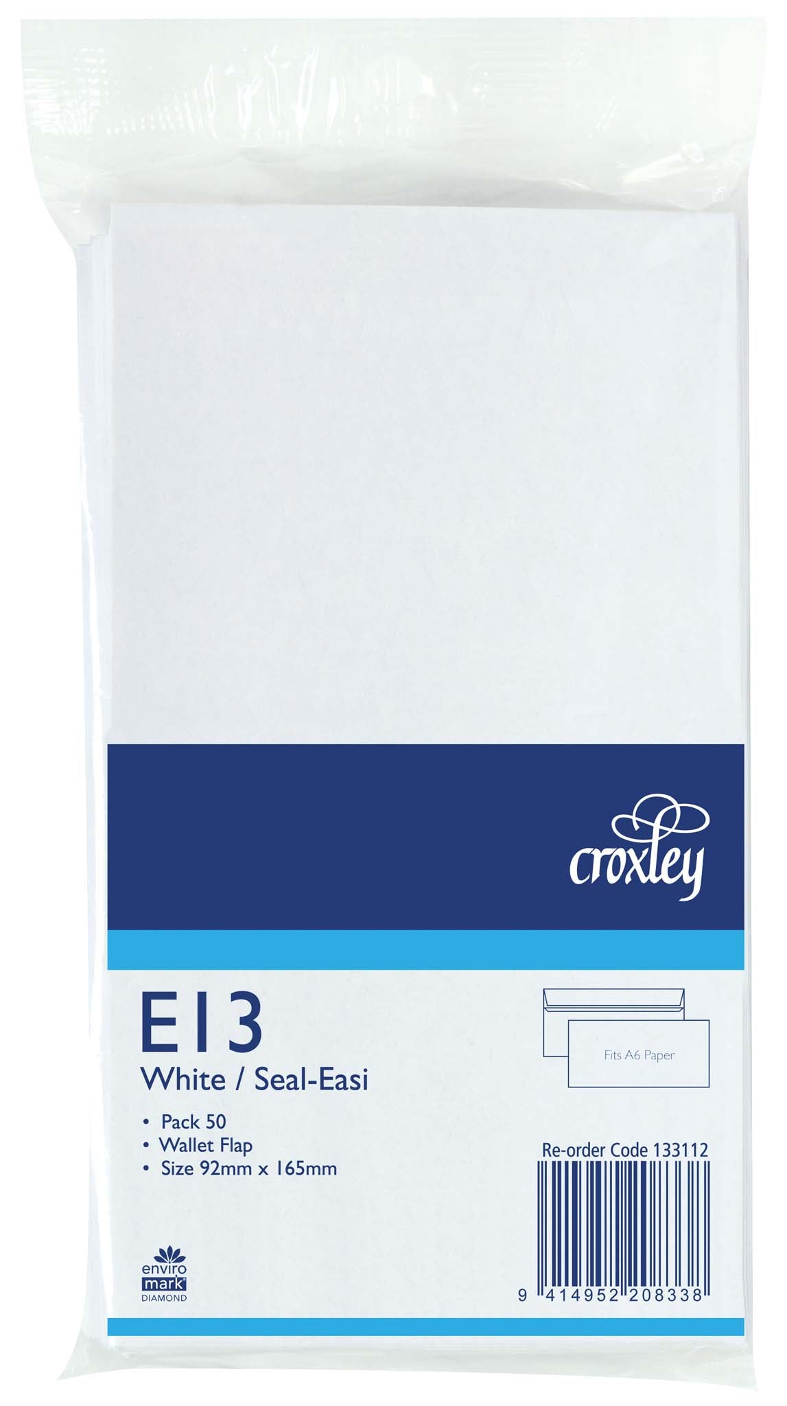 Croxley Envelope E13 (9's) Seal Easi 50 Pack