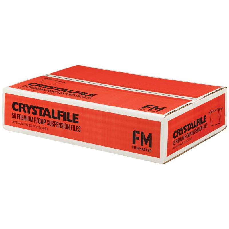 FM File Suspension Crystalfile Green Box 50 Foolscap (BUY 4 or More Boxes & Save!)