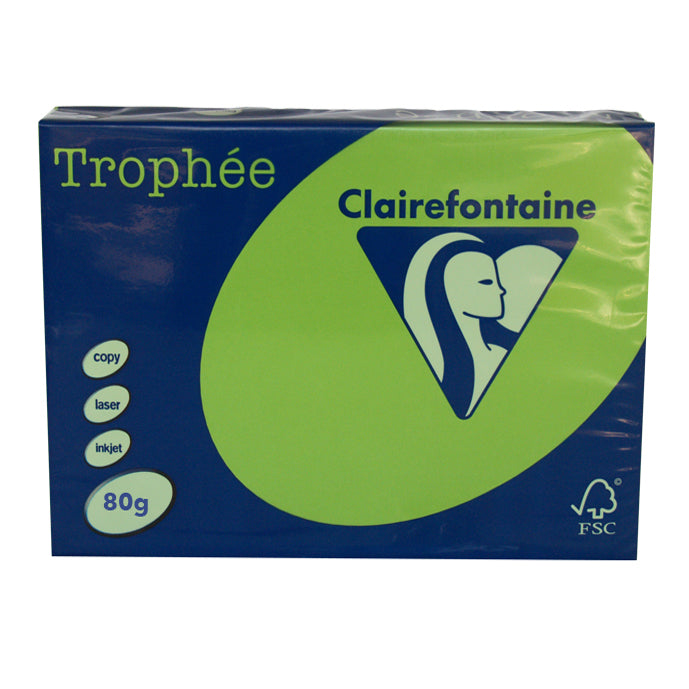 Trophee A4 80gsm 500pk Bright / Intensive Green 1875