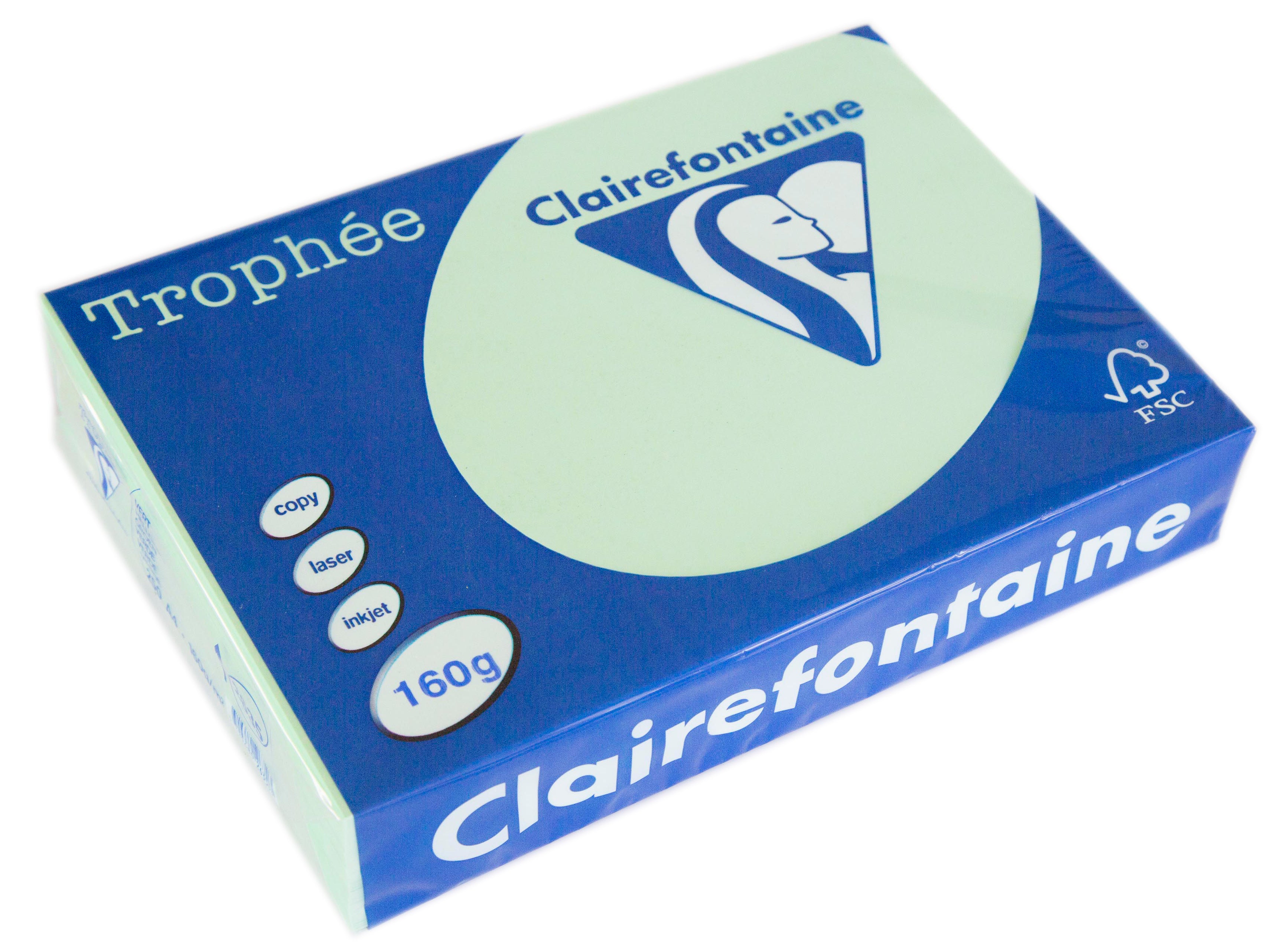 Trophee A4 160gsm 250pk Pastel Green