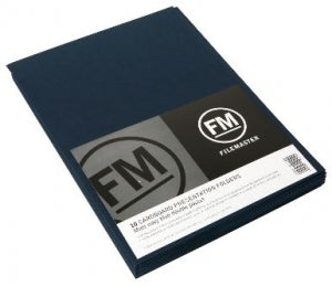 FM Folder Presentation Matte Navy 10 Double Pocket Pack 240gsm