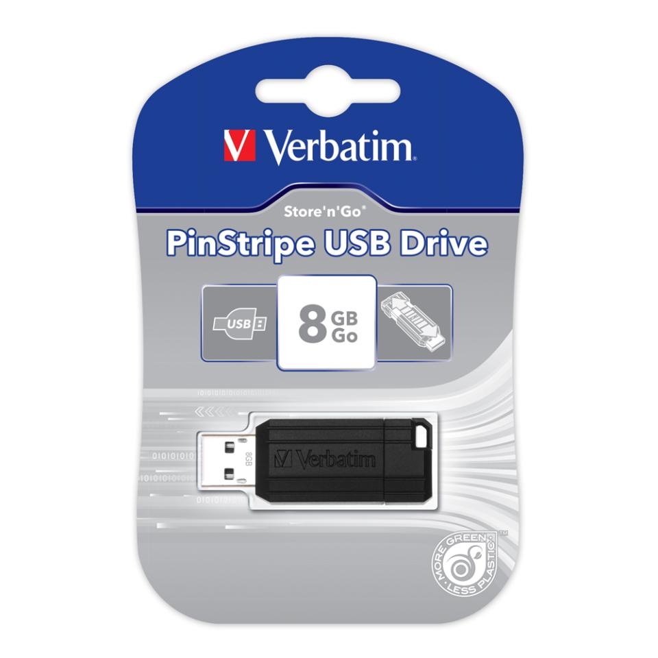 Verbatim Store'n'Go Pinstripe USB3.0 Flash Drive 16GB - Black