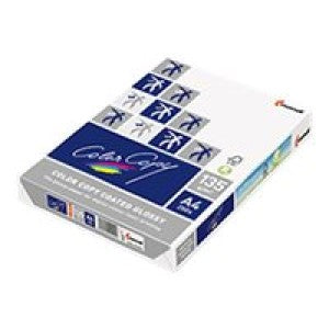 Color Copy Paper Coated Gloss A4 135gsm Pack of 250