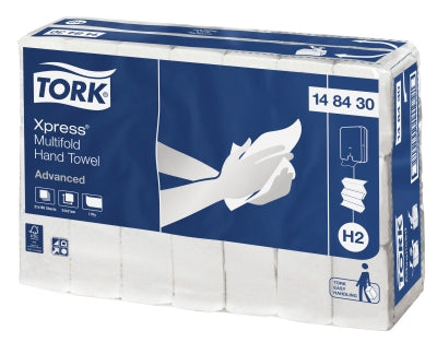 Tork 148430 Xpress Multifold Hand Towel 1Ply H2 Advanced 185 Sheets Ctn 21