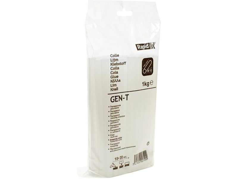 Rapid Standard Hot Melt Glue Sticks Clear 12mm x 190mm 1kg = 50 pieces