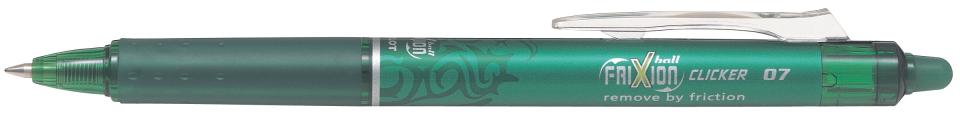 Pilot Frixion Clicker Ballpoint Pen Erasable Green