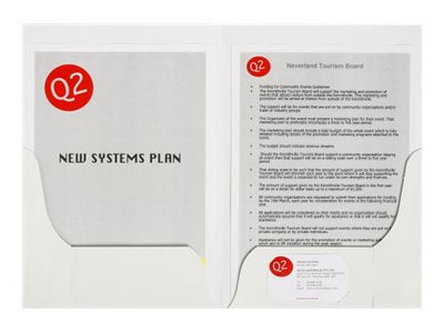 Marbig A4 Double Pocket Presentation Folder Pack 10