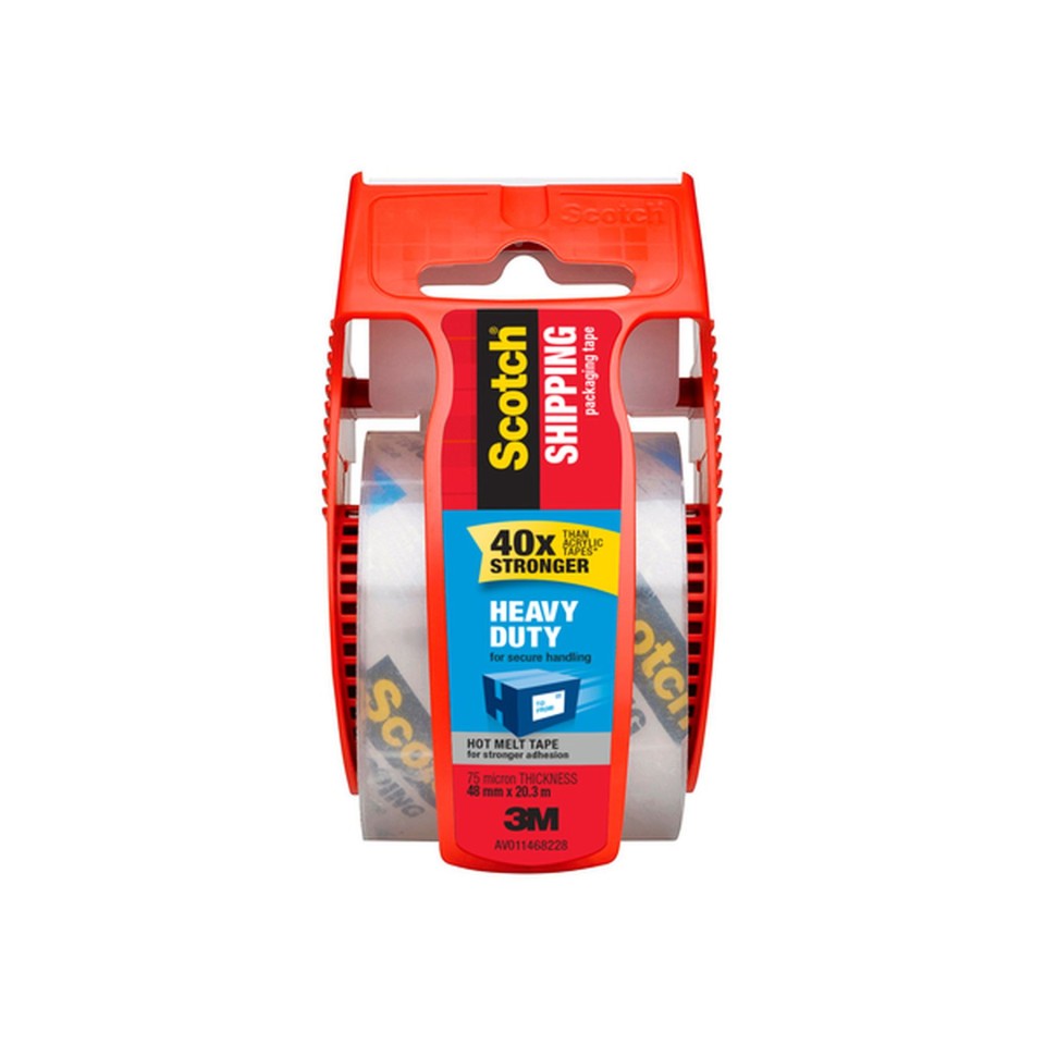 Scotch Heavy Duty Packaging Tape 50.8mm X 20.3M Clear With Dispenser