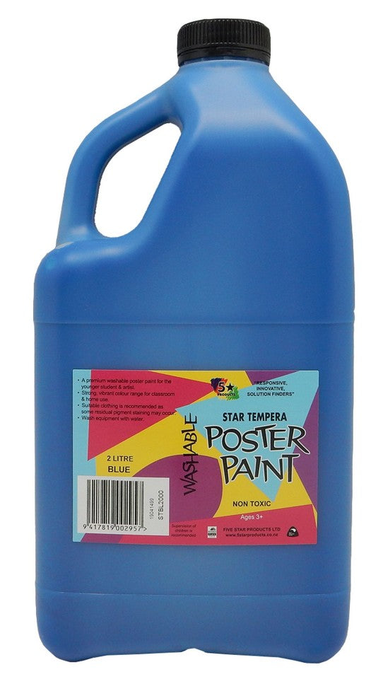 5 Star Tempera Poster Paint 2 L Blue