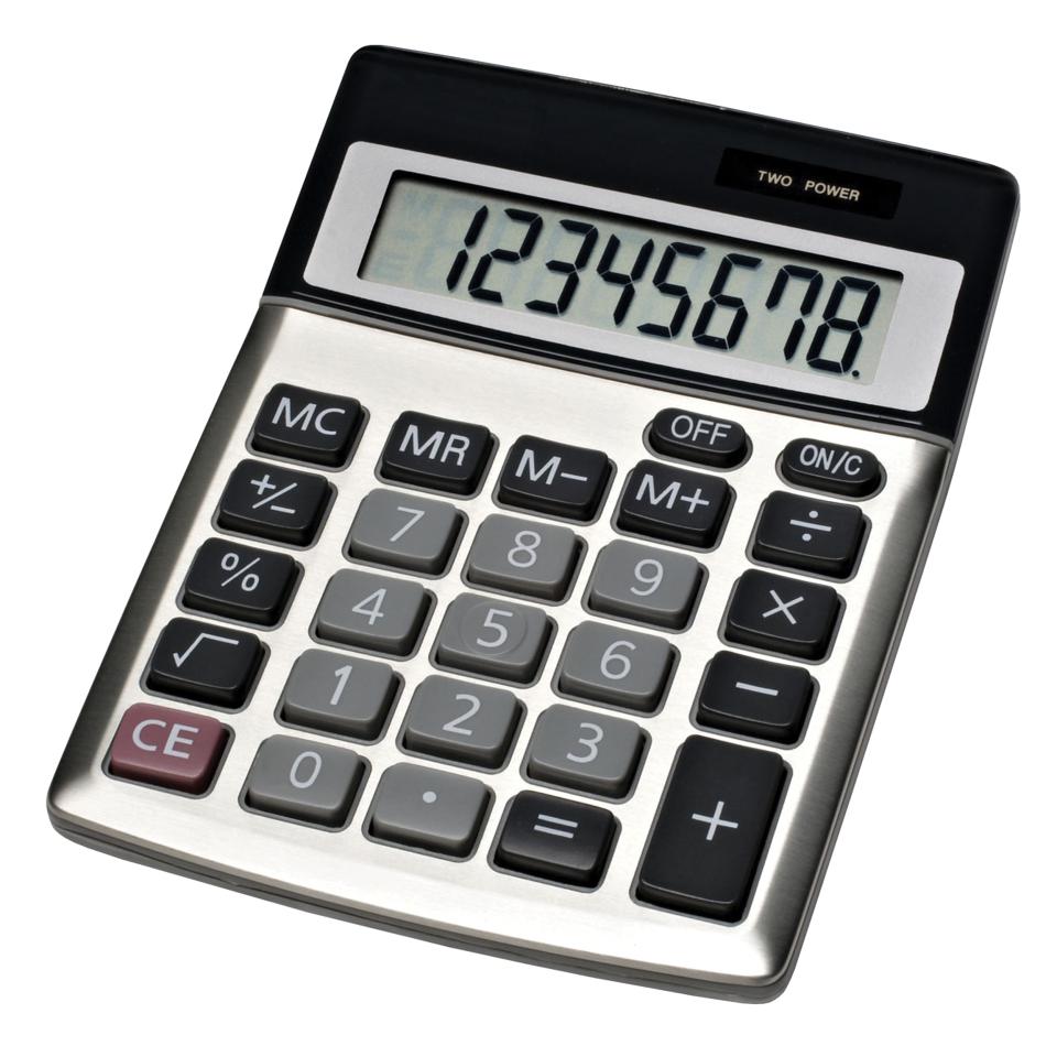 Jastek 8 Digit Compact Desktop Calculator Dual Power 03087500