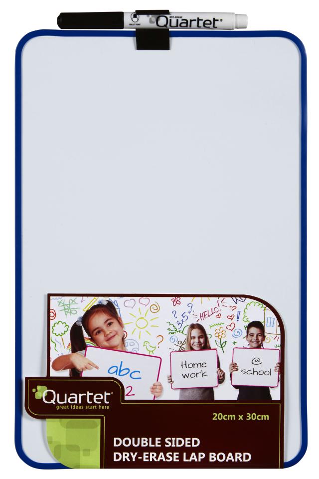 Quartet Double sided Magnetic Lap Boards / Whiteboard 200X300mm QTLB2919