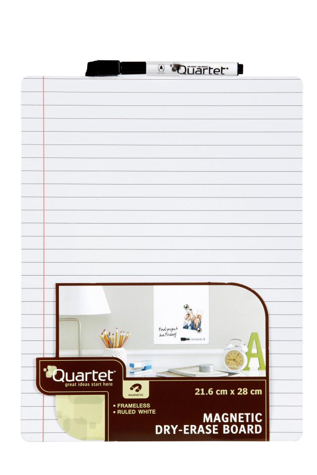 Quartet Whiteboard Magnetic Tile White Ruled 216 x 280mm