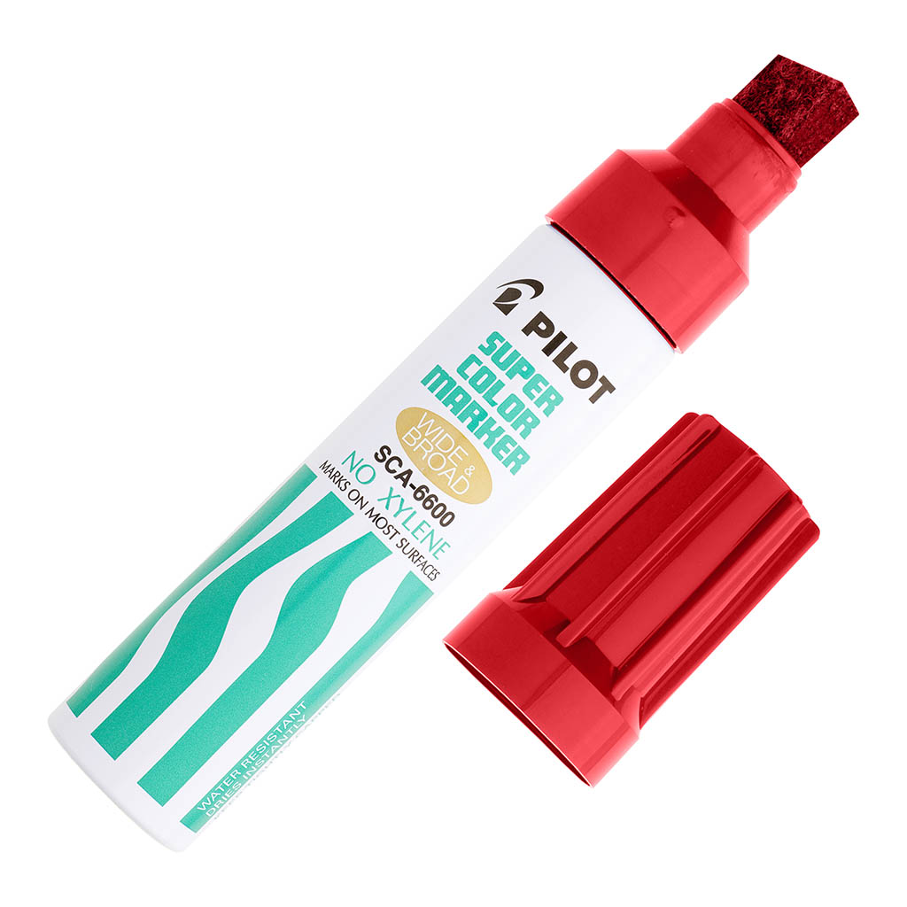 Pilot Permanent Marker Jumbo Chisel Tip Red (SCA-6600-R)