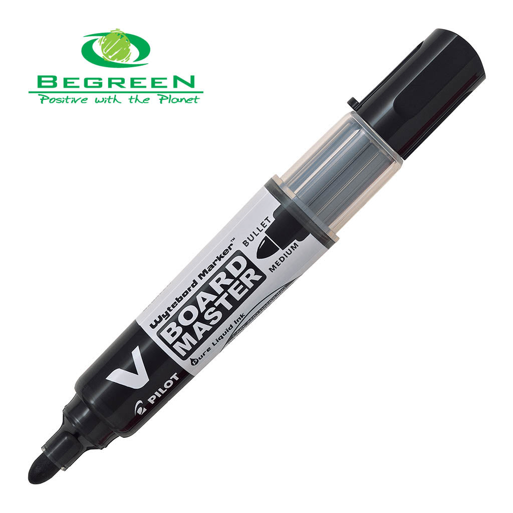 Pilot Marker V Whiteboard Marker Bullet Medium Tip Black (WBMA-VBM-M-B-BG)