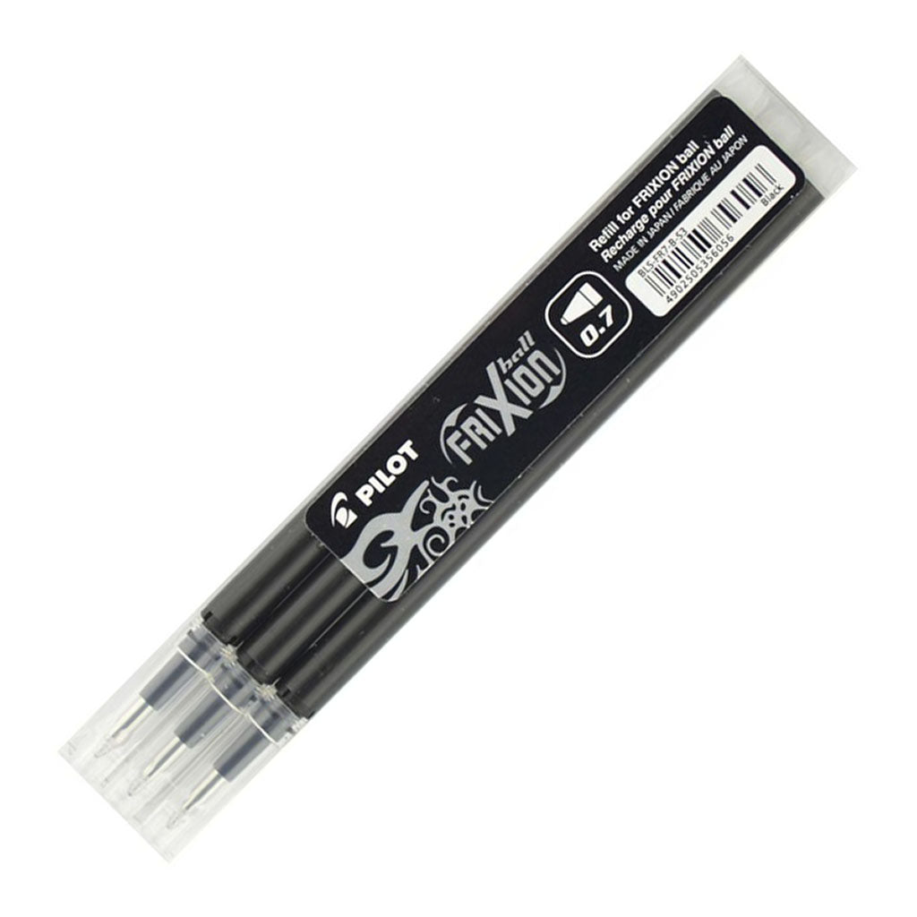 Pilot Frixion Refill Black 3 Pack (BLS-FR7-B-S3) 0.7
