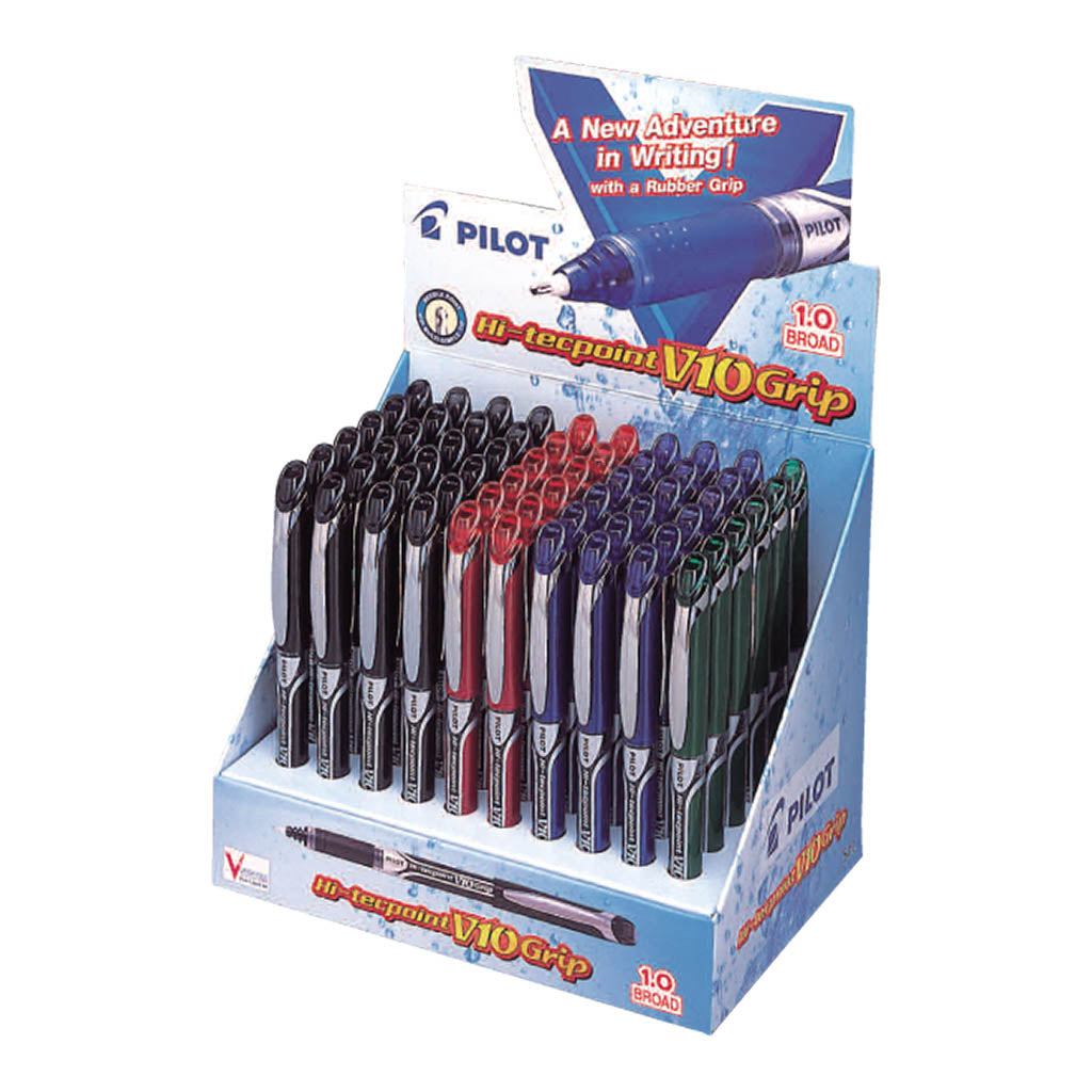 Pilot Hi-Tec Grip V10 Medium Display 60(BXGPN-V10-60DK)