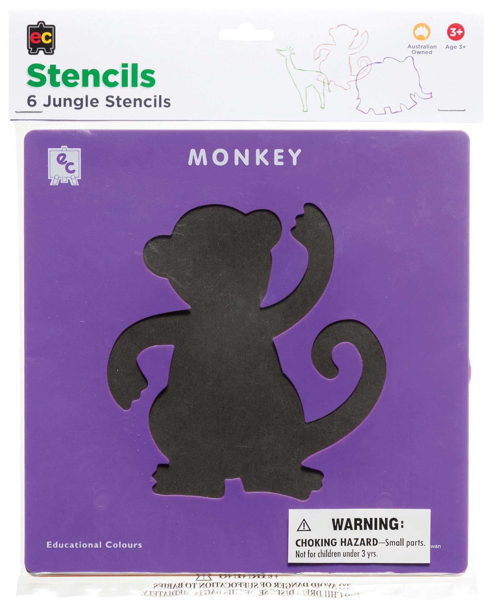 EC Stencil Set Jungle Set of 6