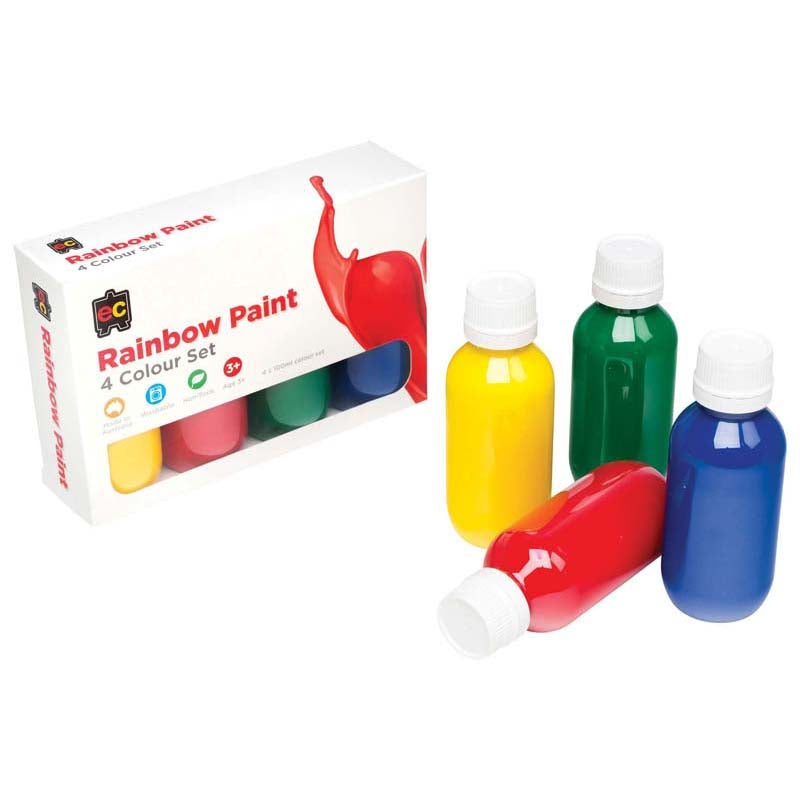 EC Acrylic Paint Rainbow Set 4 x 100ml
