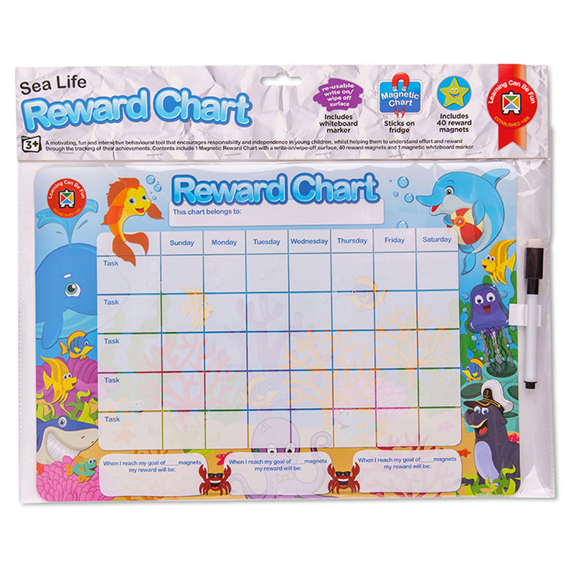 LCBF Reward Chart Magnetic Sea Life