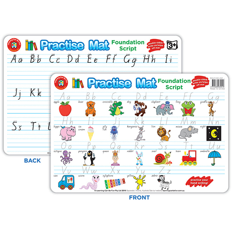 LCBF Practise Mats Handwriting