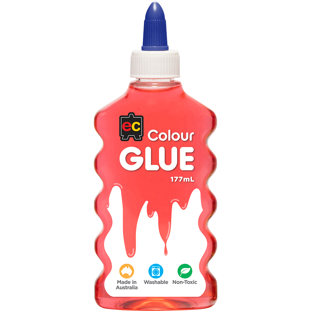EC Coloured Glue 177ml Red
