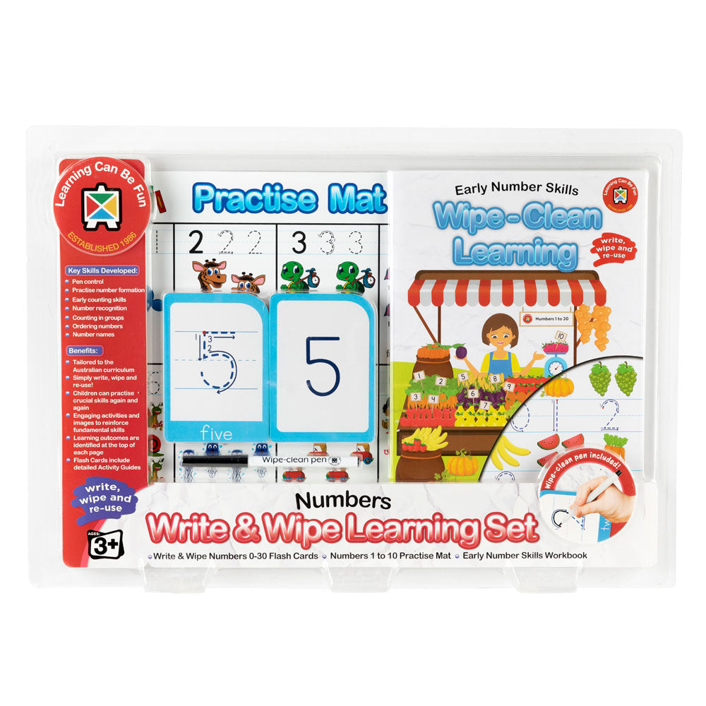 LCBF Write & Wipe Learning Set Early Numbers