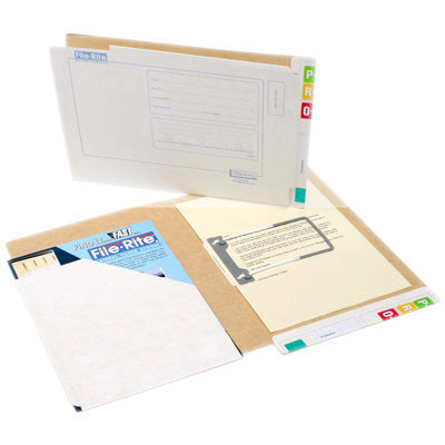 Filecorp File Rite Standard pocket file 35mm Capacity - Left hand pocket - Brown board inside 'For this Price, MIN PURCHASE OF 50'