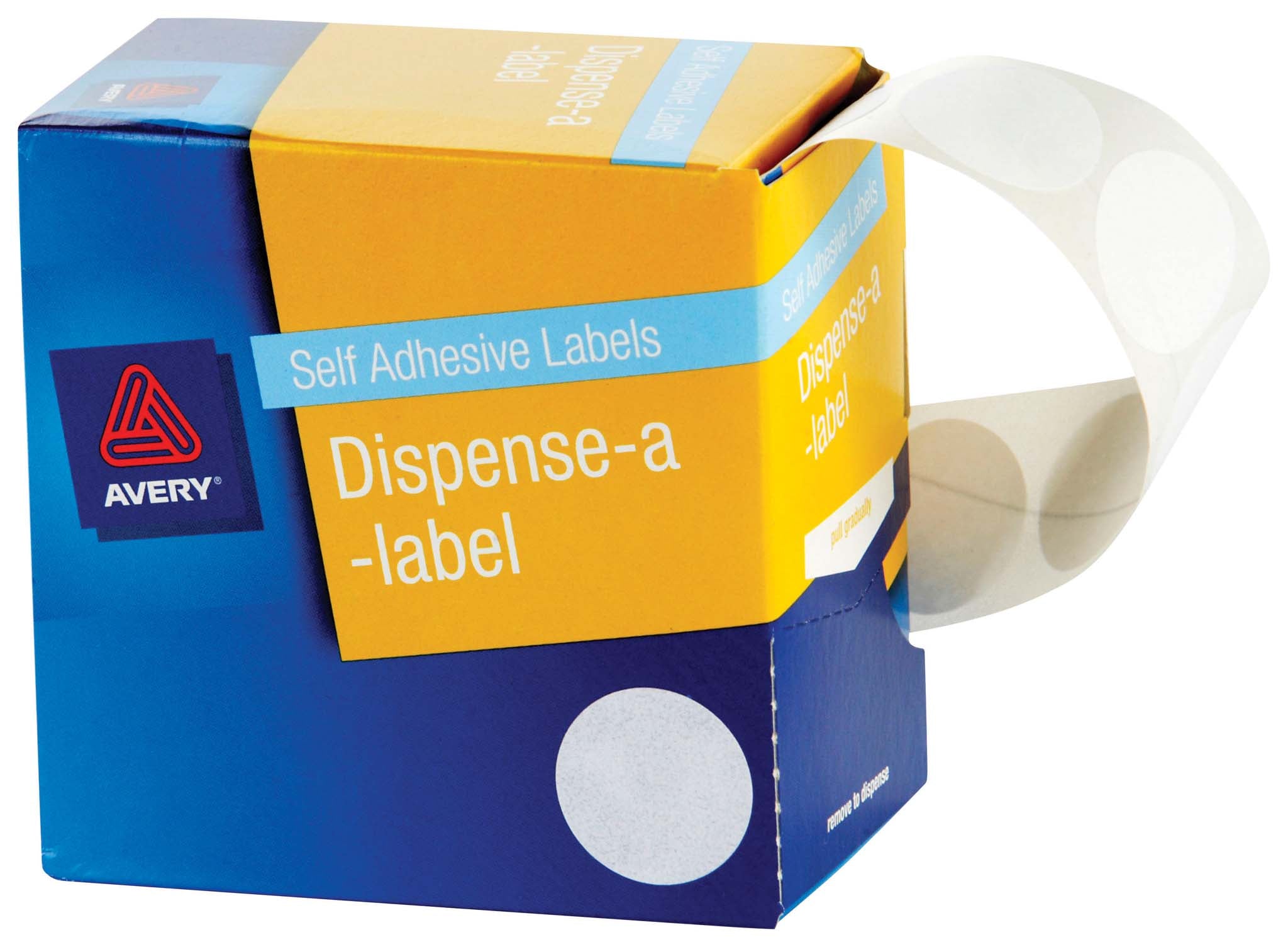 Avery Label Dispenser Dmc24w (937202) White Round 24mm 550 Pack